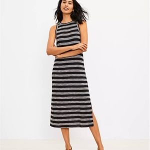 COPY - NWT Loft Striped Tank Midi Dress Size Large